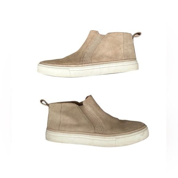TOMS tan suede high top slip on shoes women’s size 8.5W - Picture 4 of 8